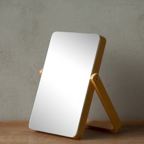 日式簡約無邊框實木折疊化妝鏡\梳妝鏡\鏡子-MM1006